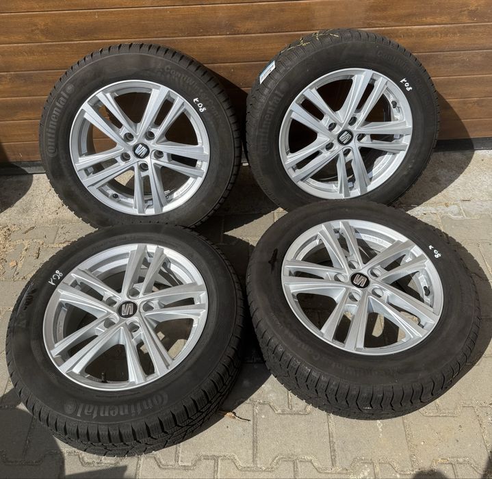Koła aluminiowe Seat ET 33 6,5jx16” 5x112 opony Continental 205/60 R16