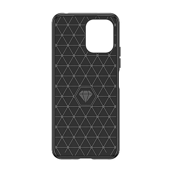 Elastyczne etui wzór karbon do Xiaomi Redmi 12 Carbon Case - czarne