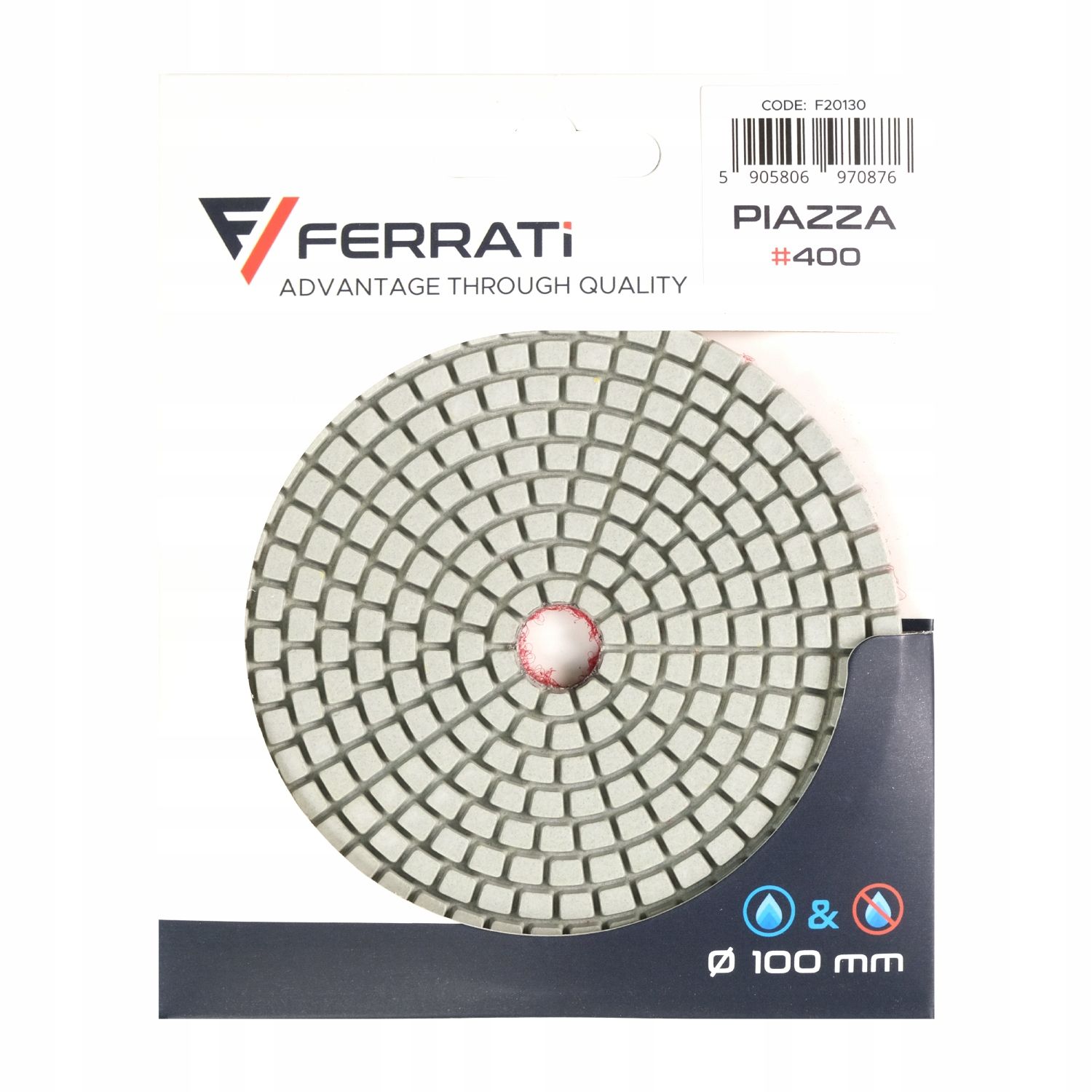 Ferrati Piazza Pad Szlifujący Do Ceramiki, Gresu I Kamienia 100Mm G400