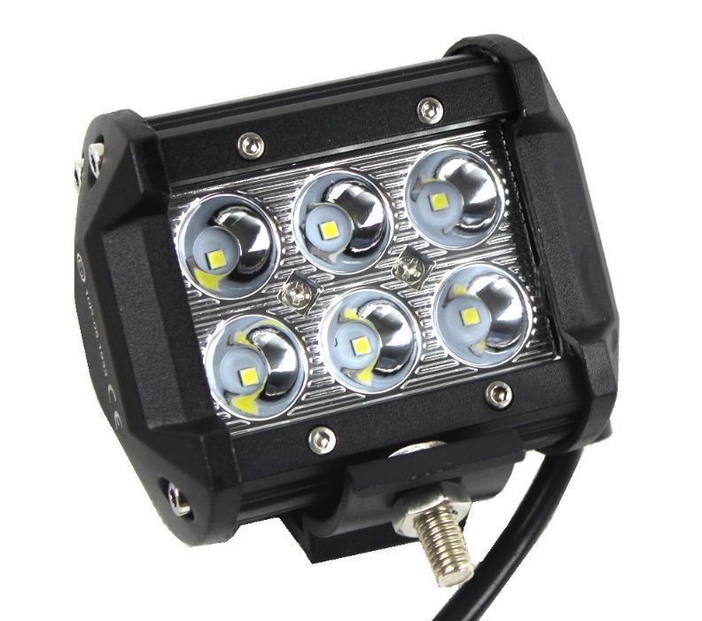 Lampa robocza 6 LED Cree panel halogen 18W 12-24V