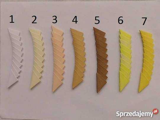 moduły origami A4 (18) 1 szt- 5 gr,kolor 1 szt-7 gr