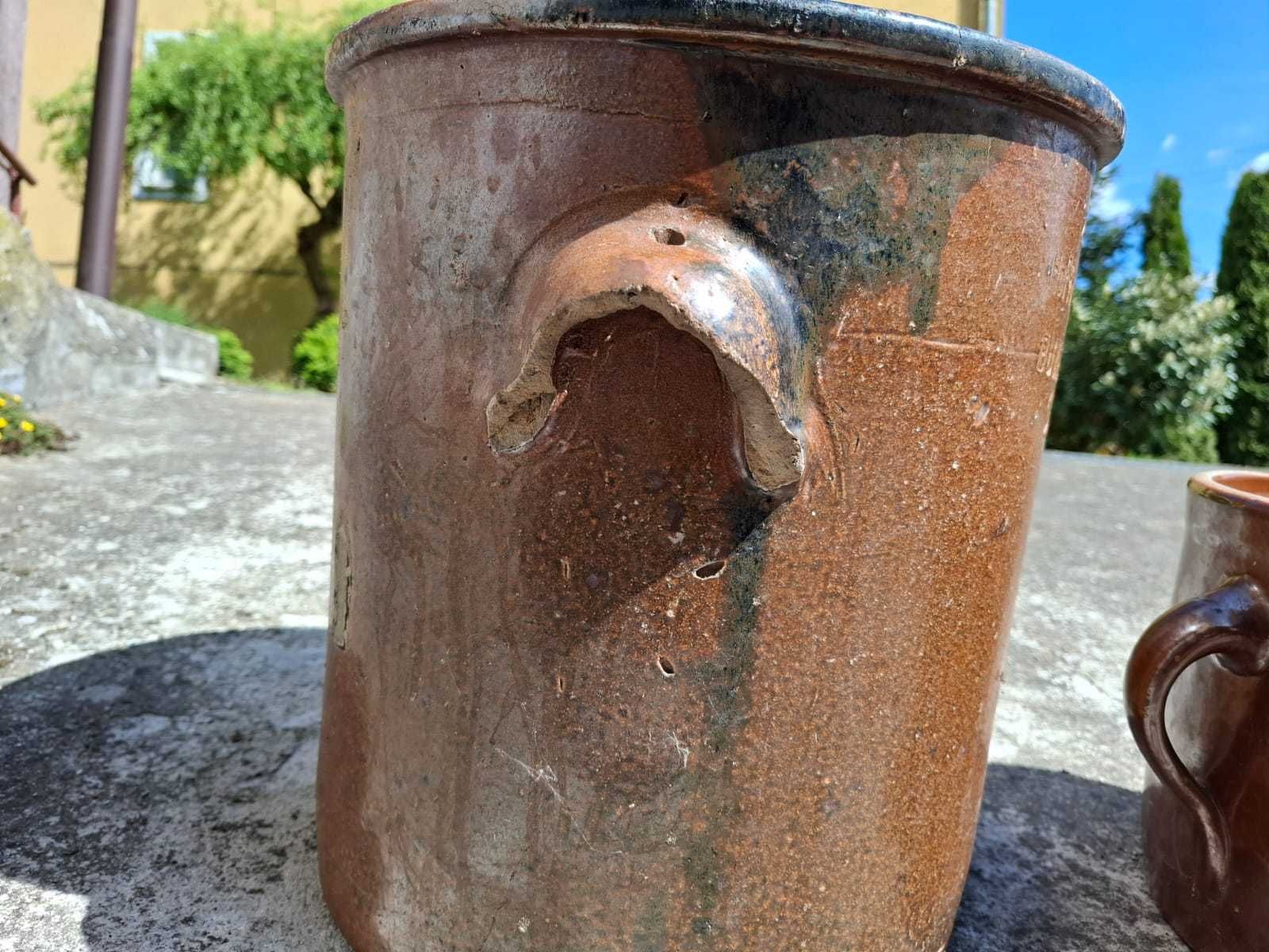 Garnki gliniane do kiszenia ogórków, kapusty