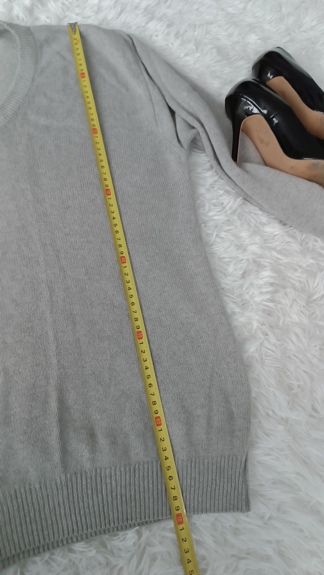 Sweter jedwab kaszmir oversize