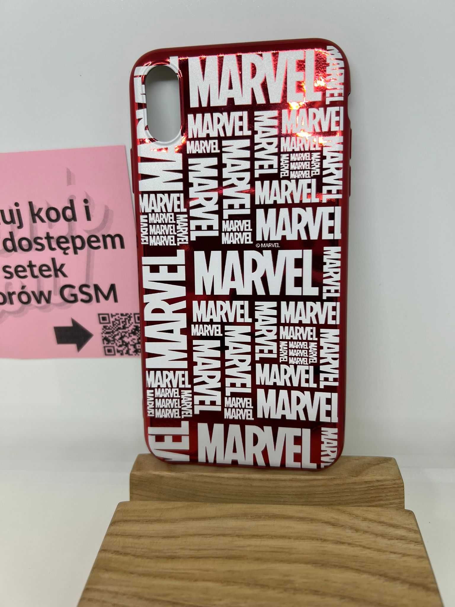 ETUI / Case Chrome Marvel Avengers - iPhone XS Max Czerwony