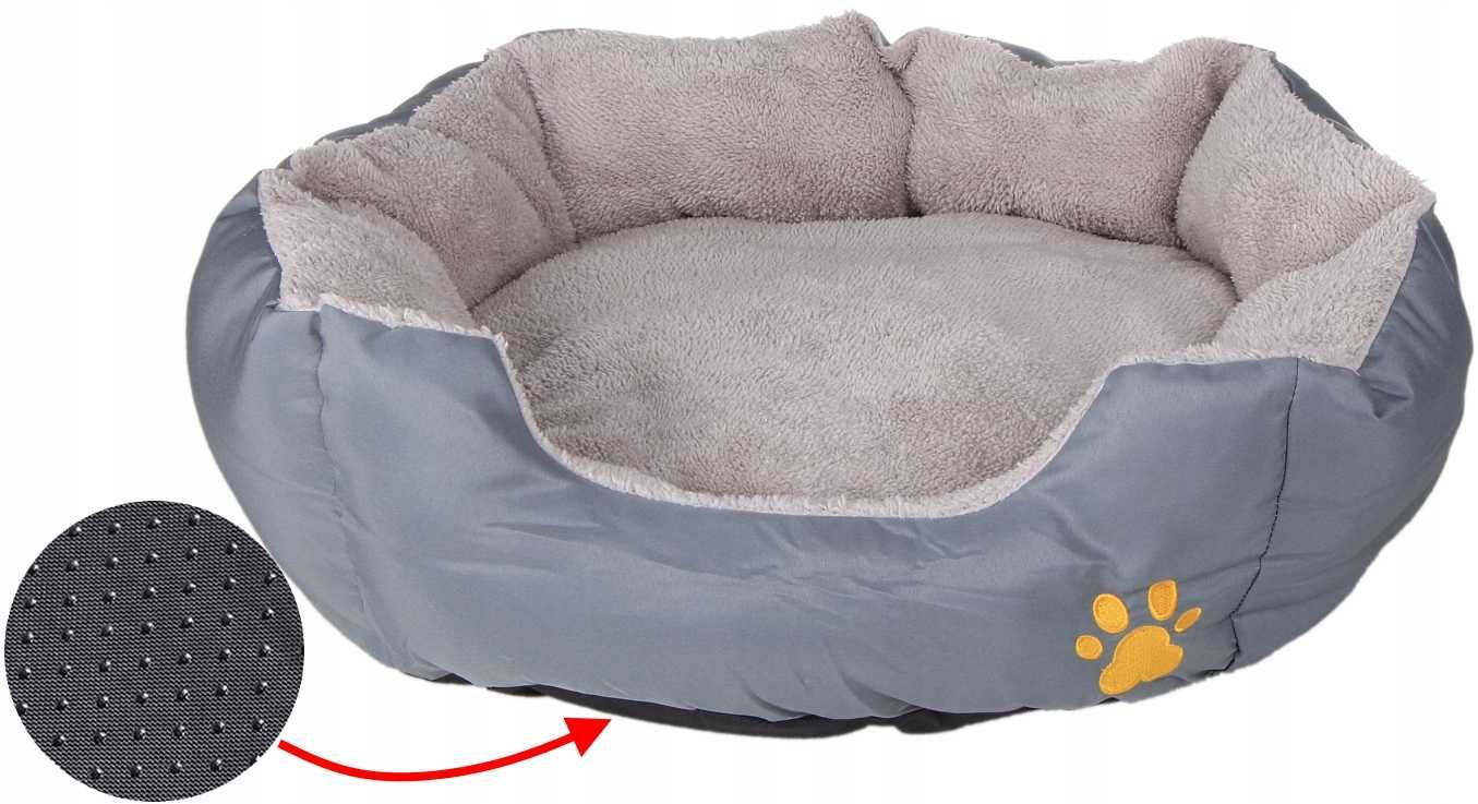 Miękkie Pluszowe LEGOWISKO dla PIESKA PSA KOTA Antislip 90x80cm