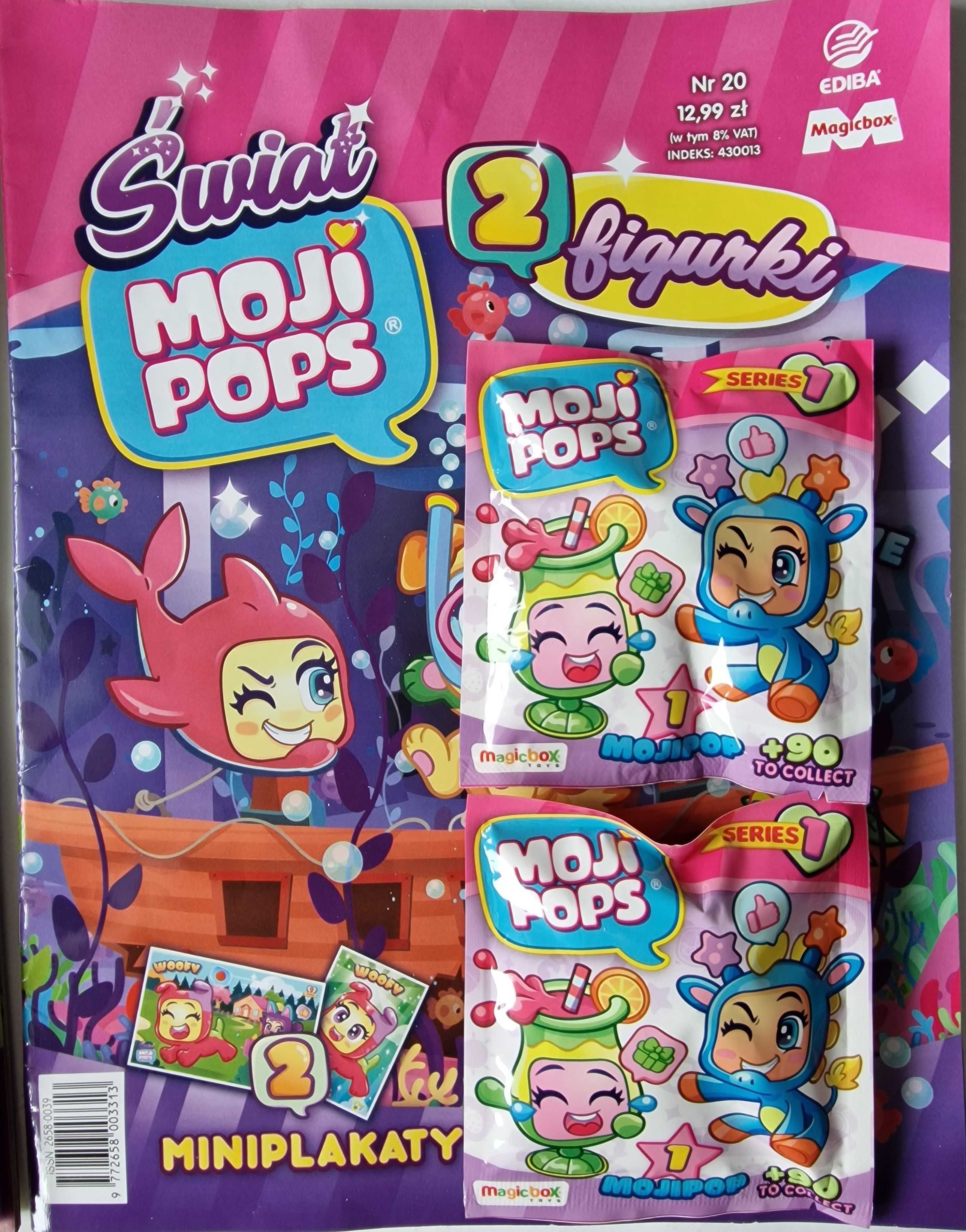 5 w 1 Mojipops 20/21/22/23 saszetki 8 figurki +gratis kalendarz