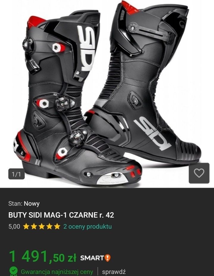 Sidi mag 1 Rozmiar 43 czarne