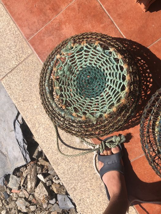 armadilha de polvo artesanal (muito boa para decoração)