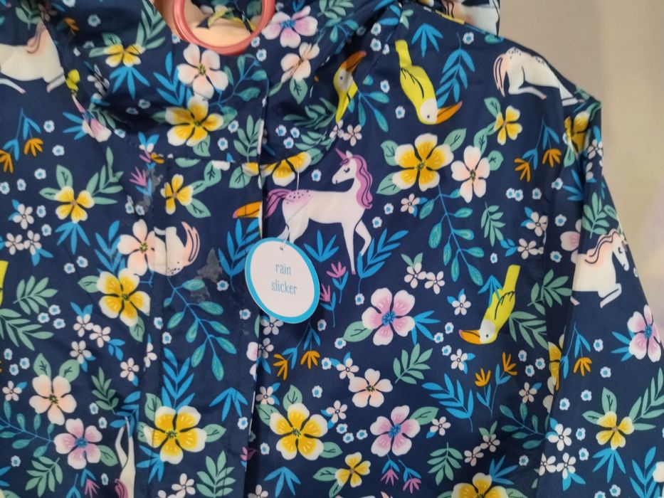 Нова Вітрівка-дощовик для дівчинки з єдинорожками Carters 136 см 27-32