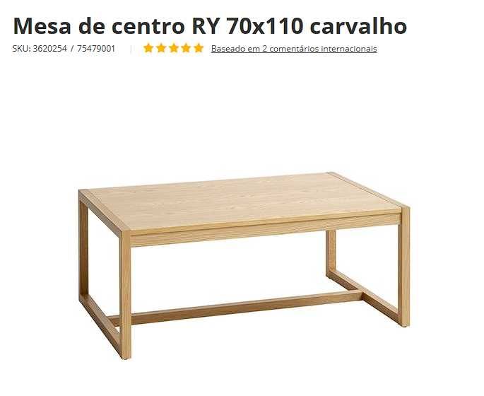 Mesa de Centro Jysk (Preço em Loja 169€)