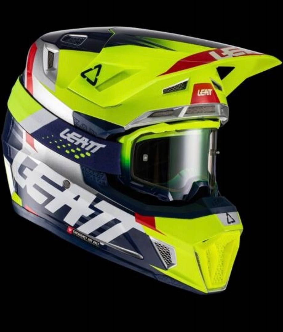 Kask Enduro/ Cross Leatt 7.5 Lime L. + gogle gratis. Nowy