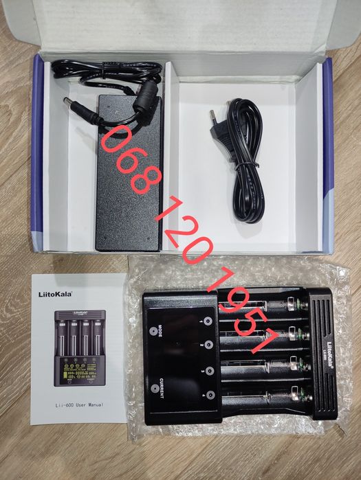 LiitoKala Lii-600 Vapcell s4+ v.3.0 ОРИГИНАЛ НОВЫЕ зарядное Li-Ion NiC