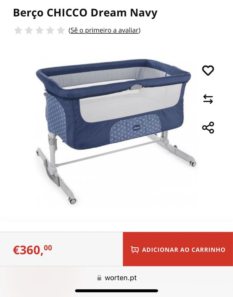 Berço Next 2 Me Chicco Dream Navy