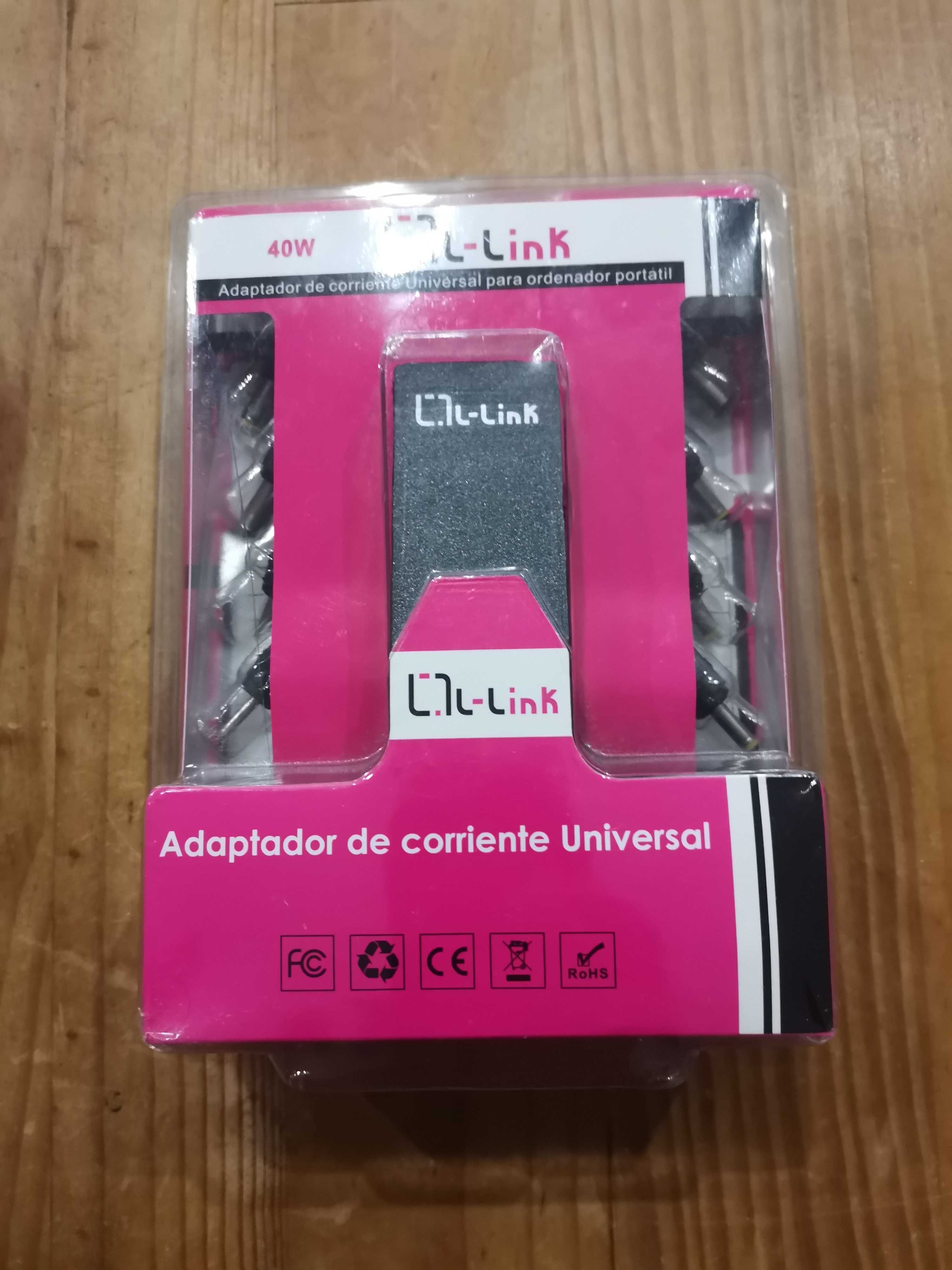 Carregador Portátil/Laptop L-LINK LL-AC-ADAPTER-40-MINI Preto