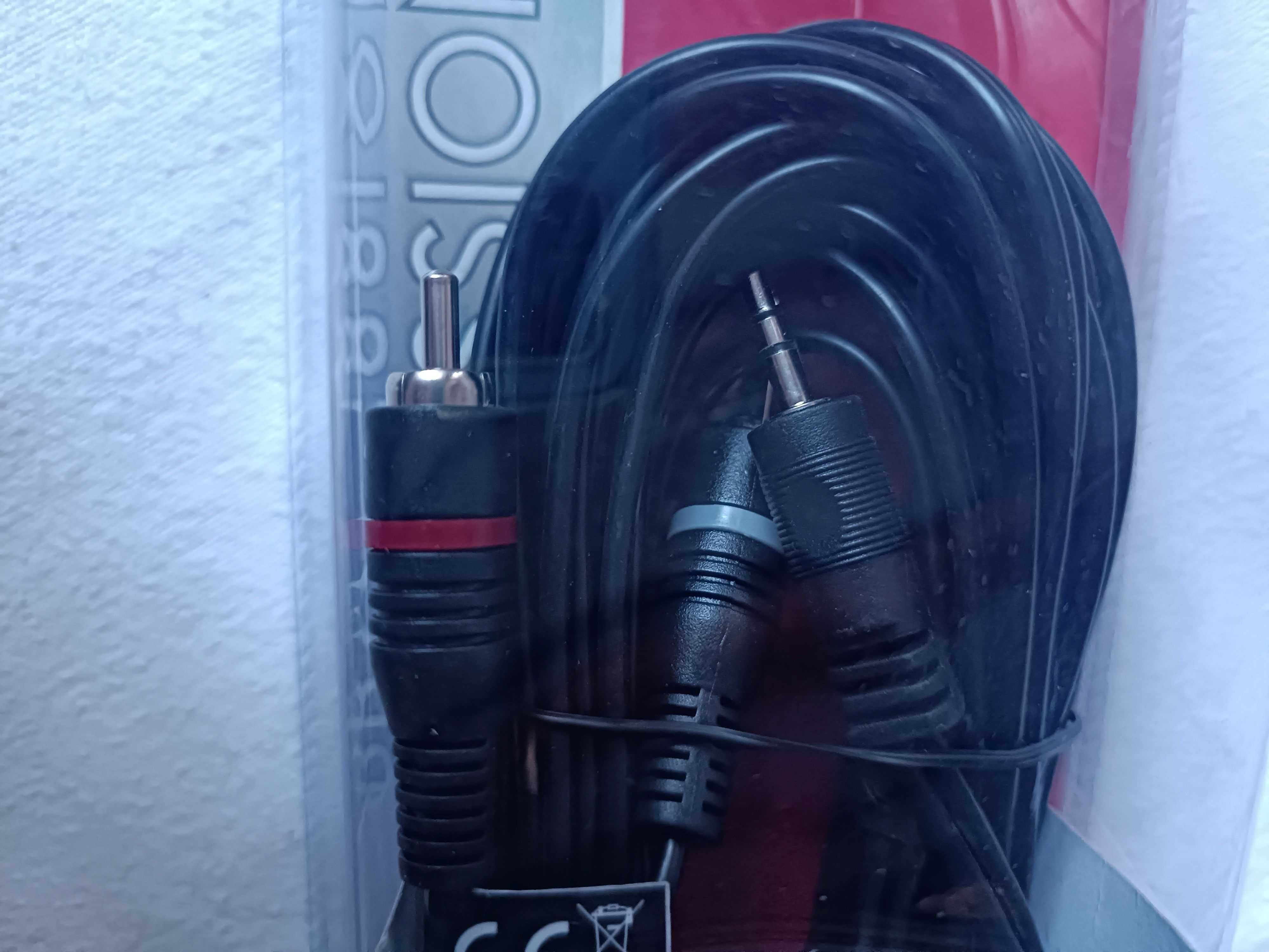 Kabel HQ audio cinch - minijack 3,5mm długość 5m SCHWAIGER