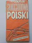 Mapa samochodowa Polski 1982 rok