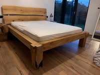 Łóżko drewniane , lity dąb