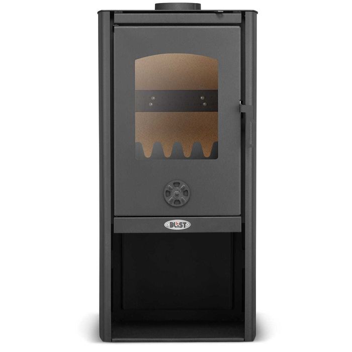 Piec kominek koza nowoczesny stalowy BLIST Polar 6,7 kW Outlet