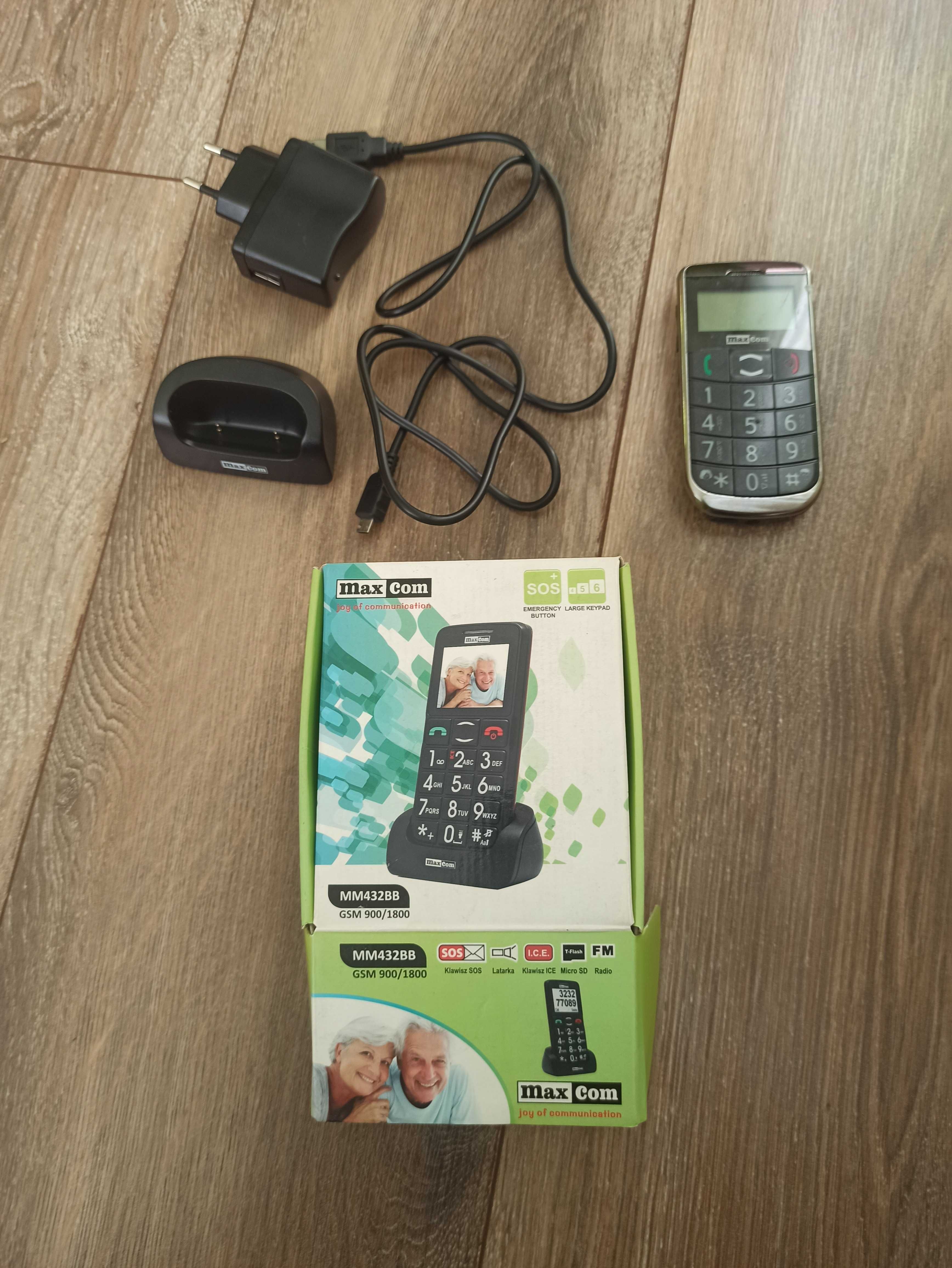 Ładowarka do telefonu maxcom mm432bb + telefon