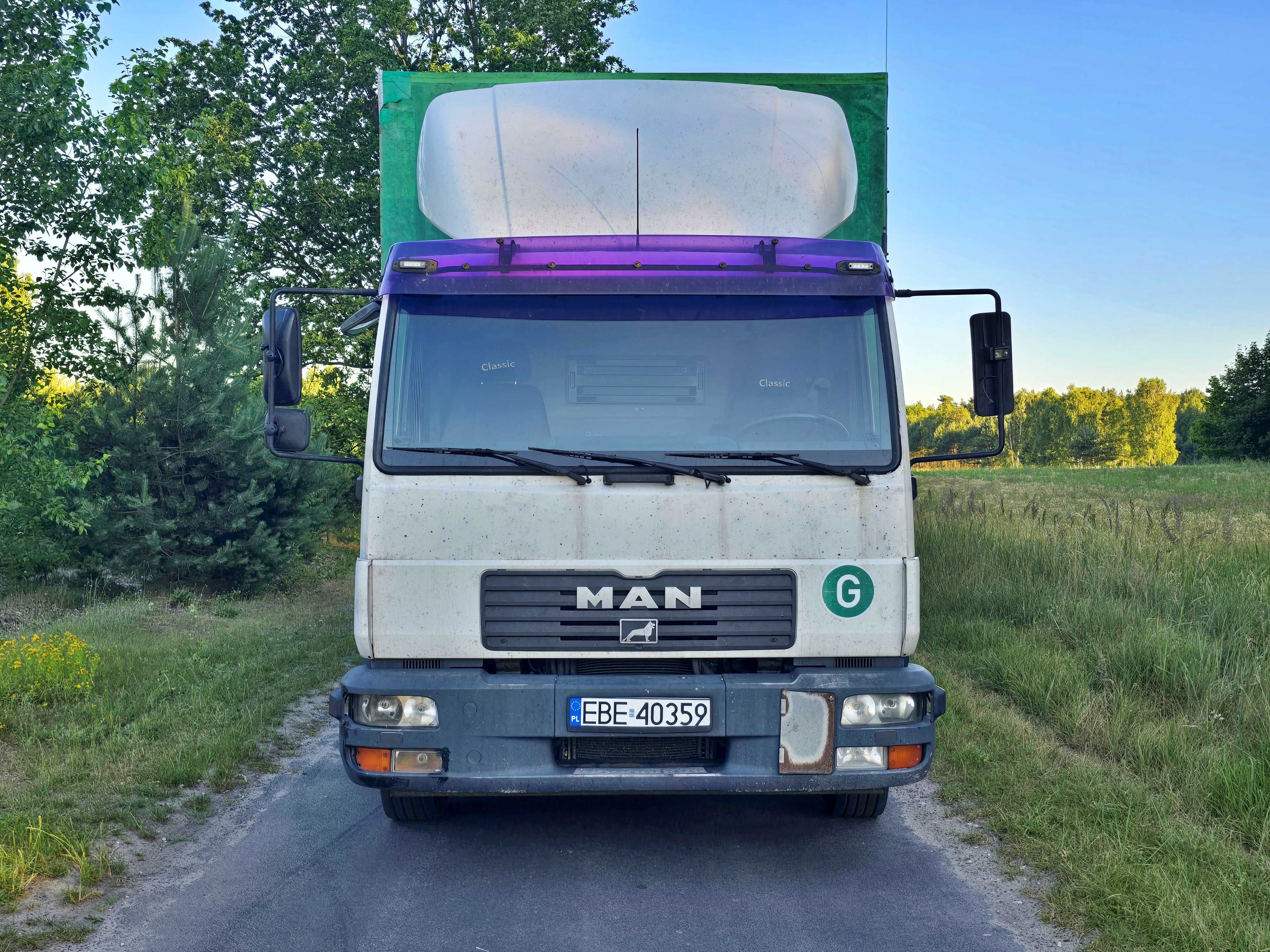 MAN L2000, Winda, Leżanka, Klima, Webasto, Długie opłaty, 18EP