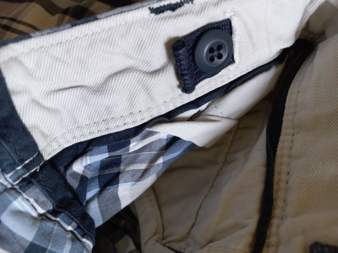 Calções em algodão, xadrez azuis e branco, 2 anos Baby Gap