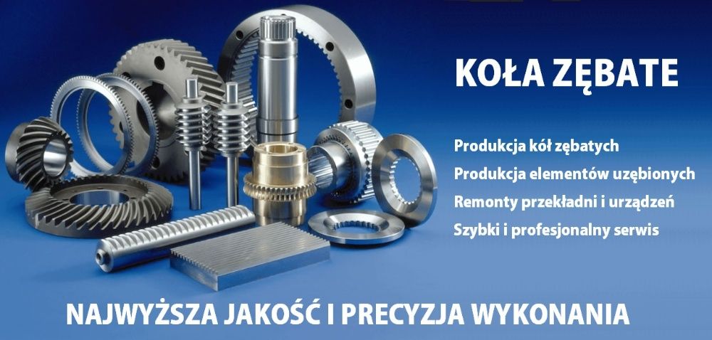 Koło i Koła Zębate Stożkowe - Produkcja - Serwis - Ślimak Ślimacznica