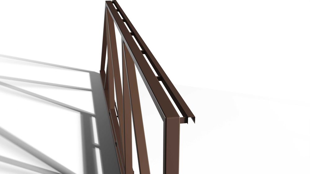 BRAMA PRZESUWNA rama SAM wypełnij MALOWANA proszkowo RAL