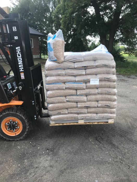 Pellet Rezult Extra Power drzewny 6 mm certyfikat A1 dostawa winda