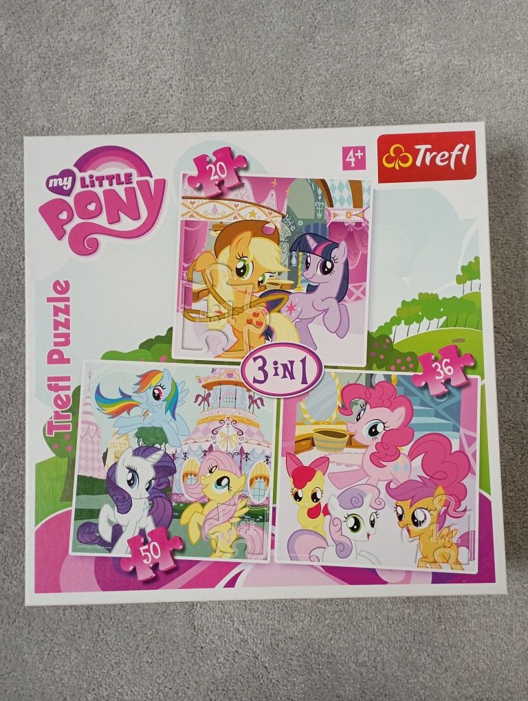 Puzzle Trefl My little pony 3 układanki