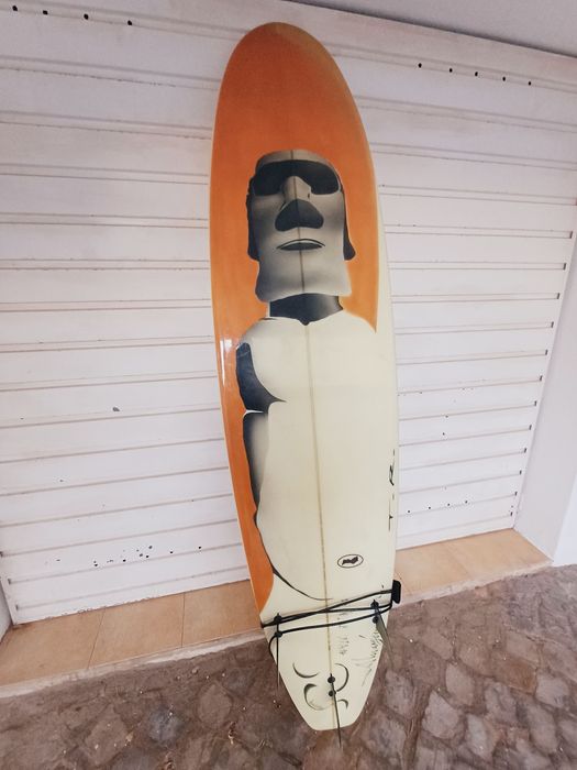 Prancha de longboard com capa