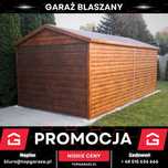 Garaż drewnopodobny blaszany 3x6m jednostanowiskowy garaz na wymiar