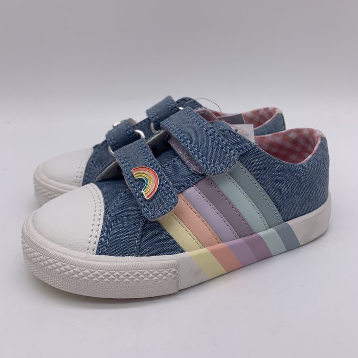 Buty dziecięce sneakersy trampki na rzepy Next kolorowe rozmiar 25,5