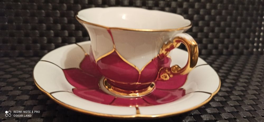 Porcelana MEISSEN B-Form DUO Mokka IDEALNY stan 1924-34  Piękna