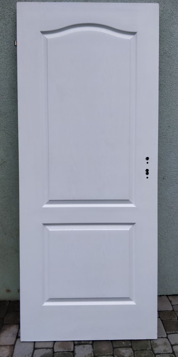 Drzwi białe pokojowe 80 lewe