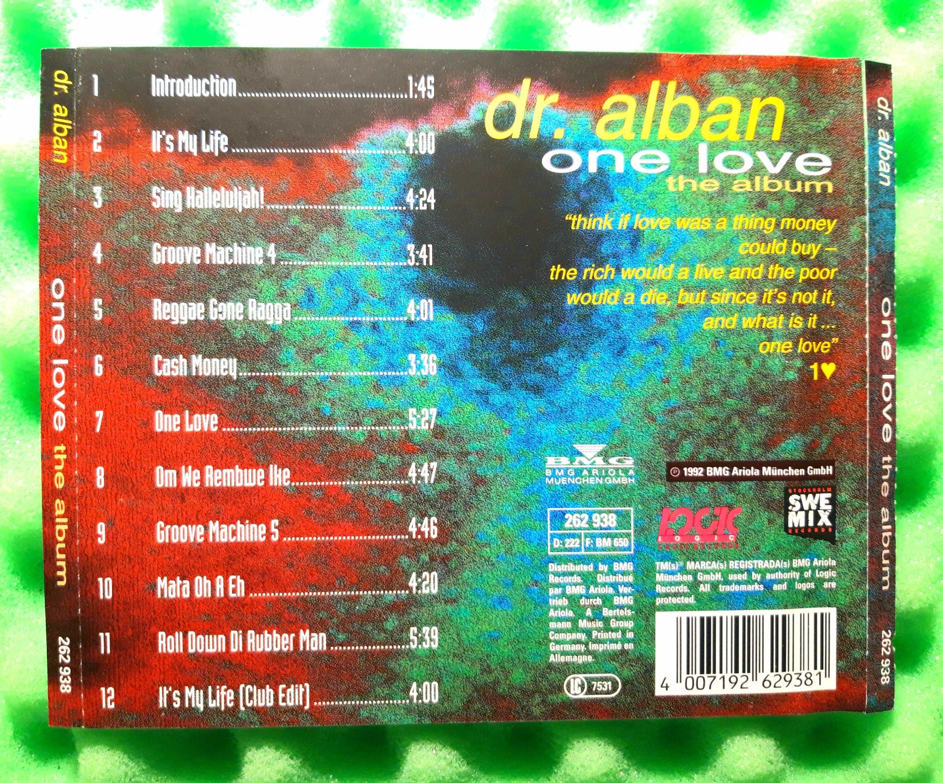 Dr. Alban – One Love (The Album) CD, 1992