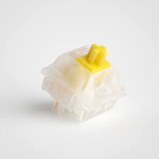 Switche do klawiatury custom gateron milky yellow (smarowane) 35 szt