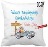 Poduszka na Dzień Babci i Dziadka z DOWOLNYM Imieniem + Imię WZORY