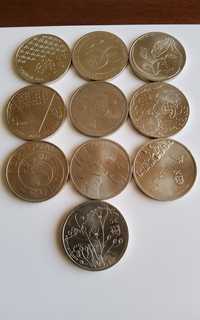Conjunto 10 moedas 5€, comemorativas