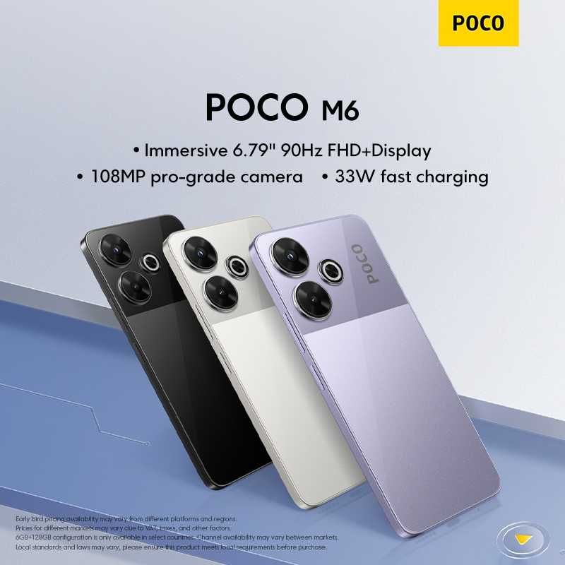 Смартфон Xiaomi Poco M6 6/128GB Black NFC
