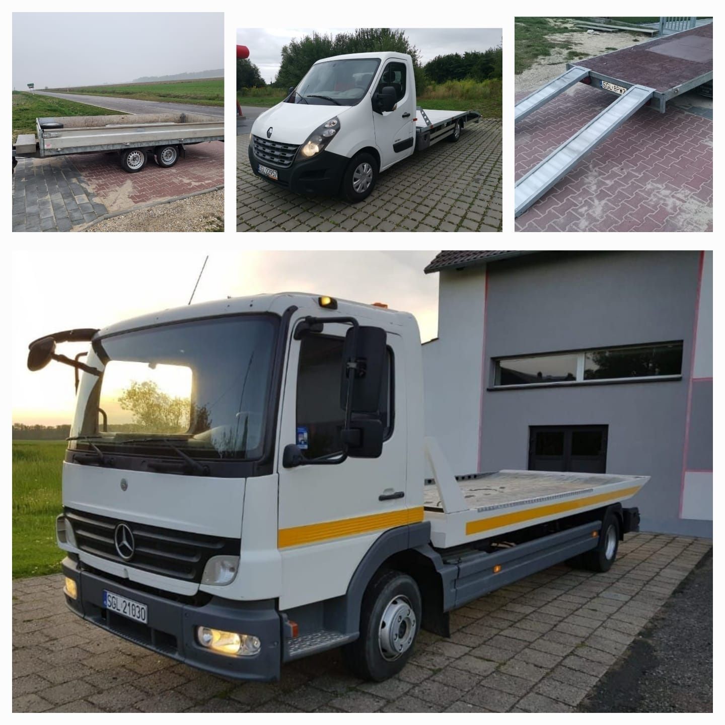 Wynajem Autolawet Lawet 2700 kg - 12000 kg DMC Lawety Laweta Transport