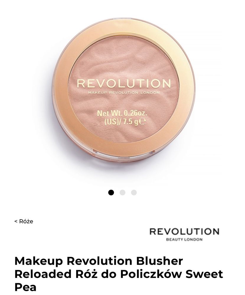 Makeup Revolution Blusher Reloaded róż do policzków Sweet Pea