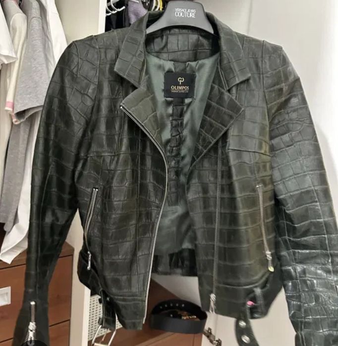 Куртка косуха кожа кожаная крокодил