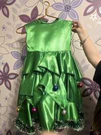 Платье елки новый год на девочку, карнавальное платье
