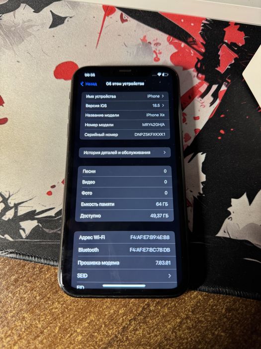 Iphone XR 64 GB 100% акб