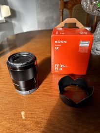 Obiektyw Sony 35mm 1.8, full frame