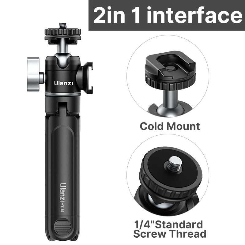 Ulanzi U-Vlog lite Mini statyw z głowicą kulkową 360 ° Selfie Stick