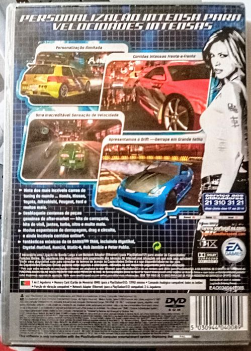 Need for Speed-caixa, FIFA 2008 -jogo PlayStation 2.