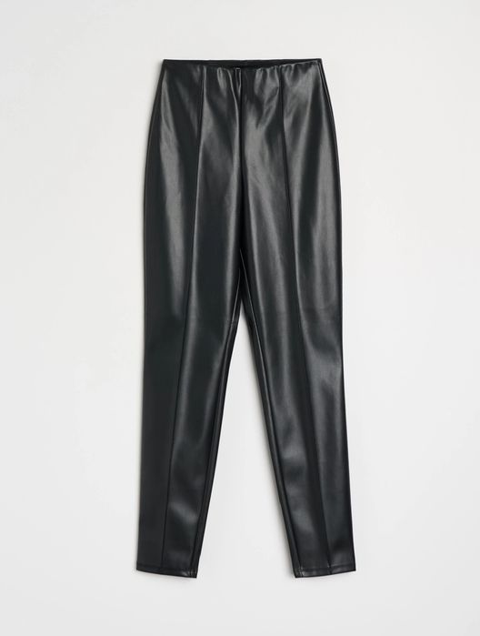 Spodnie z emitacji skóry SinSay