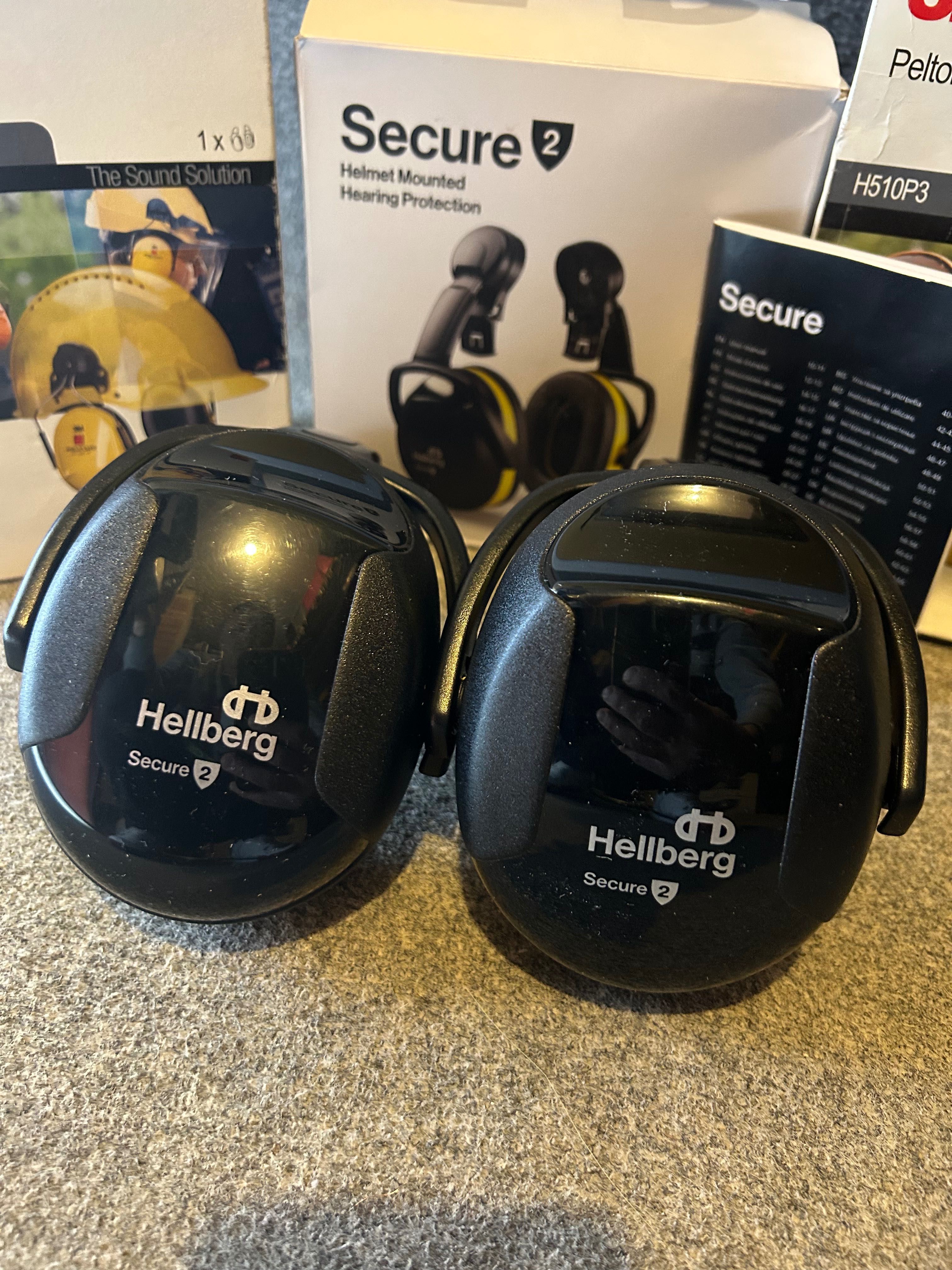 Nauszniki Hellberg+Nauszniki 3M(2 op.)+Kask Gratis !