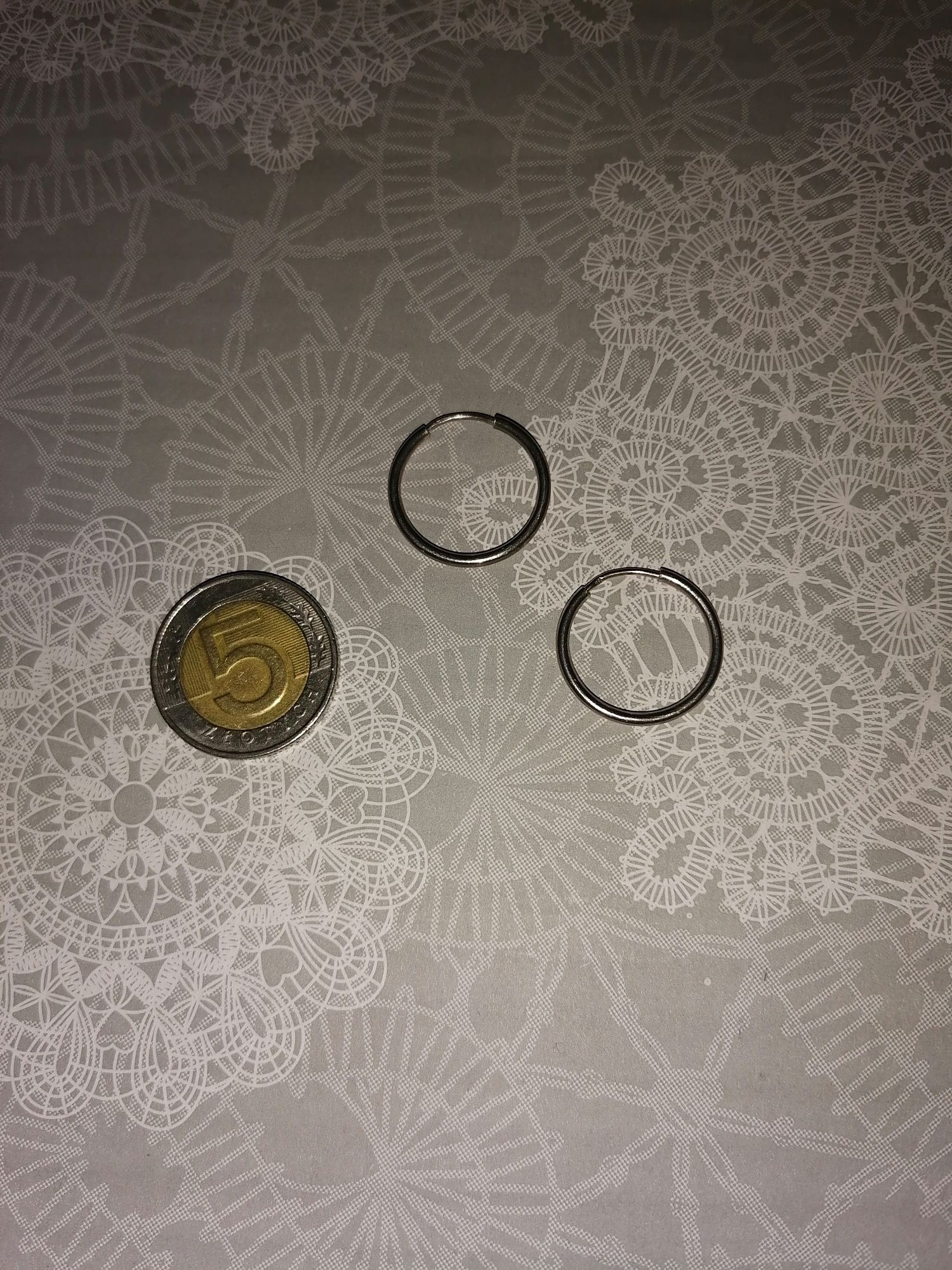 Srebrne kolczyki + srebrna zawieszka 50 zł komplet